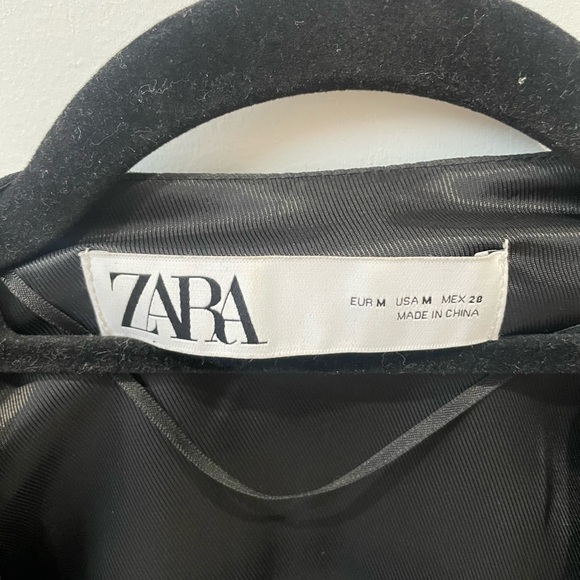 Zara Black Blazer Cape Size M - Picture 3 of 4